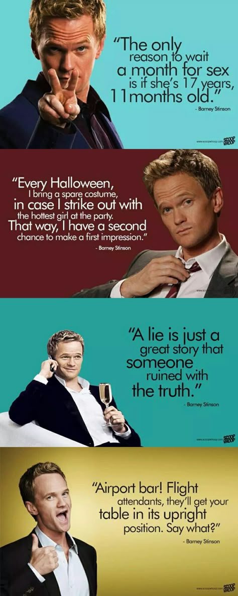 Barney in a Nutshell #himym Barney Stinson Wallpapers, Barney Quotes, Barney Stinson Quotes, Himym Quotes, Bro Code, Legen Wait For It Dary, How Met Your Mother, Barney Stinson, Neil Patrick