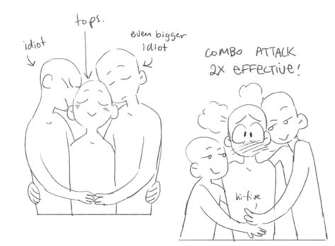 Poly Couple Drawing Reference, Ship Dynamics, Character Tropes, Draw The Squad, Ship Drawing, Drawing Prompt, Art Prompts, Art Template, Couple Drawings