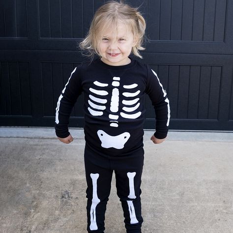 Adorable Kids DIY Classic Skeleton Costume | Primary.com Diy Skeleton Costume, Kids Skeleton Costume, Skeleton Costume Kids, Skeleton Costume Diy, Diy Skeleton, Kid Costumes, Skeleton Costume, Skeleton Bones, Classic Image