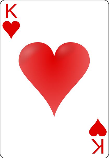 King of Hearts (for screened T-shirt) King Of Hearts Card, Blank Card Template, Blank Playing Cards, Playing Card Tattoos, Vegas Theme Party, Queen Of Hearts Card, King Card, Card Tattoo Designs, Hearts Playing Cards