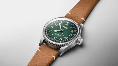 Oris's Big Crown x Cervo Volante is sustainable, but still looks sexy | British GQ Green Dial Watch, Oris Big Crown, Omega Planet Ocean, Oris Watches, Big Crown, Planet Ocean, Sustainable Leather, Buy Watches, Womens Watches Luxury