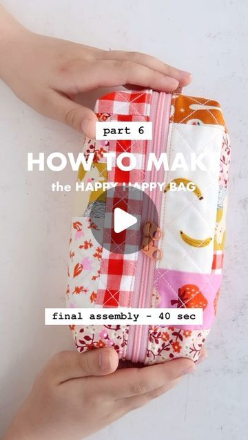 Laura - Sewing Made Easy on Instagram: "After inserting my zipper it’s now time for the final assembly of my Boxy Zipper Pouch 🌱🌷✨🪄  All designed so you don’t have to install any binding on the inside. Finished super neatly and quick (which is fab for beginners).   🔗 to pattern in bio 👆🏻 🎬 full tutorial on my YouTube channel   #happyhappybag #sewingpattern #sewingtutorial #zipperpouch #bagmaking #zipper #boxybag #bagineer #sewingforbeginners #patchworkbag #quilterbag" Diy Boxy Pouch, Quilters Bag, Boxy Pouch, Box Bag Tutorial, Knitted Stuff, Boxy Bags, Pouch Diy, Pouch Tutorial, Diy Sewing Pattern