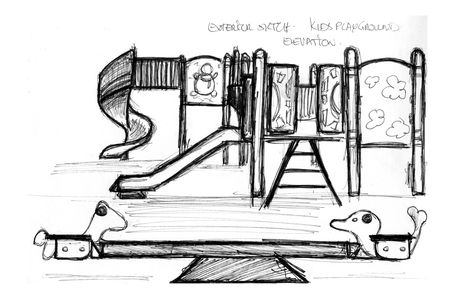 Playground Sketch, Playground Drawing, Sketch Background, Urban Sketches, Sketches Pencil, Art Drawings Sketches Pencil, A Park, Art Drawings Sketches, Drawing Reference