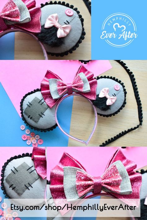 Eeyore Mickey Ears, Mickey Ears Diy, Ears Inspiration, Ear Ideas, Disney Ears Headband, Diy Mickey Ears, Anarkali Dresses, Disney Mickey Ears, Disney Sleeping Beauty