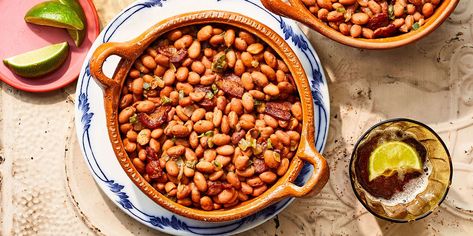 Charro Beans Recipe | Southern Living Easy Charro Beans, Charro Beans Recipe, Charro Beans, Homesick Texan, Cooking Dried Beans, Summer Side Dishes, Canned Beans, Beans Recipe, Tex Mex Recipes