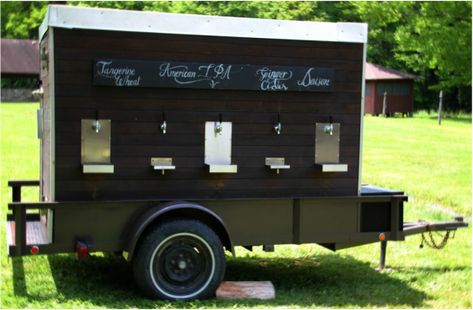 Pricing for the Beer Wagon 1 day $250 Weekend (Fri -Sun) $375 Weekly Rental $625 5 Taps on one side 10 Keg capacity (Half Barrels) Trailer Dimensions  Inside-7 ft length, 4 ft 9 in height, 4 ft... Horse Trailer Tap Bar, Beer And Wine Trailer, Mobile Beer Tap Trailer, Mobile Bar Tap Trailer, Mobile Tap Trailer, Beer Tap Truck, Beer Trailer Mobile Bar, Booze Trailer, Beer Tap Trailer