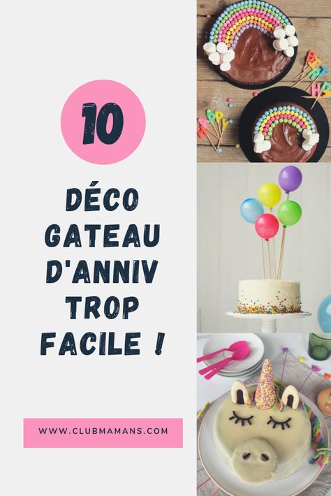 10 idées trop faciles de décoration pour gâteau d’anniversaire! Pour épater vos enfants avec 3 fois rien ! Baking Tutorial, Number Cakes, Baby Birthday, Cake Smash, Oreo, Kids Birthday, Food And Drink, Happy Birthday, Birthday Party