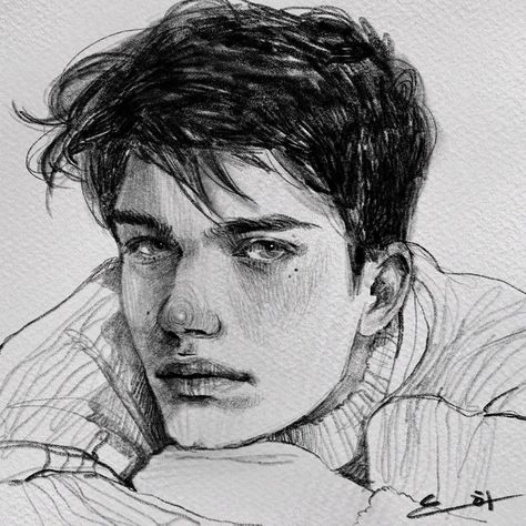 Realistic Face Drawing Male, Drawing Of A Boy, Male Sketches, Man Drawing, 얼굴 드로잉, Portraiture Drawing, Sketchbook Drawings, Face Sketch, 카드 디자인