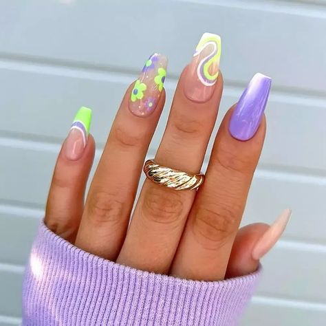 Our collection of lavender nails will help you explore trendy nail art and succeed with a perfect manicure, no matter the occasion.  #nailart #nailtrends2024 #nailspiration #lavendernails #lavendernailsideas #manicure_ideas #nudecoat #lovemynails #glaminati Lime Nails, Lime Green Nails, Fruit Nail Designs, Light Purple Nails, Pastel Nails Designs, Purple Nail Art, Simple Fall Nails, Lilac Nails, Purple Nail Designs