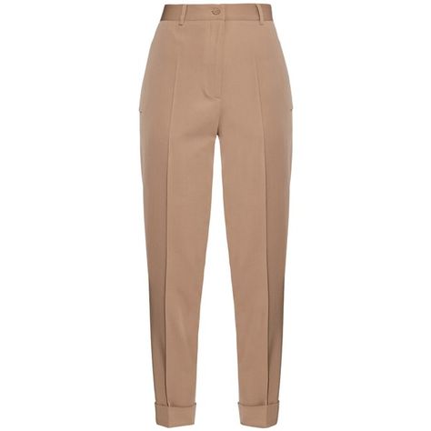 Bottega Veneta High-waisted wool-twill trousers (€690) ❤ liked on Polyvore featuring pants, high waisted pants, high waisted trousers, cuff pants, cuffed pants and wool pants Slim Fit Formal Pants, Pegged Pants, Classy Work Attire, Trouser Pants Pattern, Peg Pants, Cuff Pants, Jeans Beige, Corporate Wear, Twill Trousers