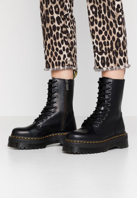 Dr Martens Jadon Hi, Jadon Hi, Dr Martens Jadon, Platform Ankle Boots, Lace Up Ankle Boots, Fashion Updates, Dr. Martens Boots, Black Ankle Boots, Dr. Martens