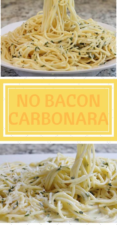 Cabonara Recipes, Italian Carbonara Recipe, Vegetarian Carbonara, Carbonara Recipe Creamy, Easy Carbonara Recipe, Bacon Carbonara, Bacon Dinner, Chicken Carbonara Recipe, Pasta Carbonara Recipe