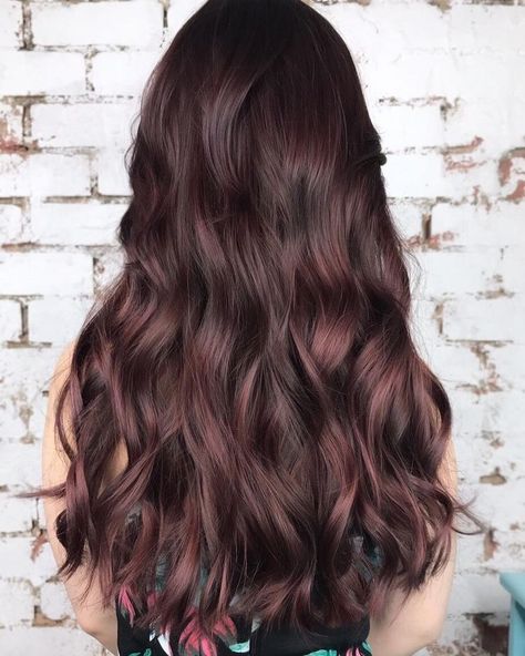 Chocolate Mauve Hair, Mauve Hair, Rose Hair Color, Natural Painting, Unnatural Hair Color, Brown Hair Color Shades, Auburn Balayage, Loreal Hair, Hair 2022