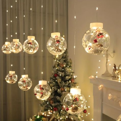 Temu | Explore the Latest Clothing, Beauty, Home, Jewelry & More Meery Christmas, Window Garland, Christmas Light Curtains, Led Curtain Lights, Copper Wire Lights, Led Curtain, Xmas Deco, Snowman Christmas Tree, Merry Christmas Decoration