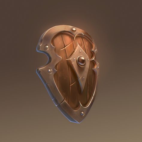 Shield Concept Art, Shield Design Concept, Shield Design Fantasy, Shield Fantasy, Wooden Shield Concept Art, Medieval Shield Illustration, Shield Icon, Wooden Shield, Viking Shield