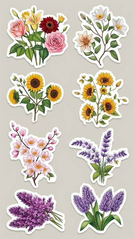 #stickers #scrapbooking #scrapbook Printable Stickers Sheets Aesthetic, Aesthetic Designs For Journals Printable, Printable Stickers Flowers, Stickers On Everything, Kawaii Stickers Printable Scrapbooking, Aesthetic Flower Stickers Printable, Journal Stickers Free Printable, Free Png Stickers, Sticker Sheets Free Printable