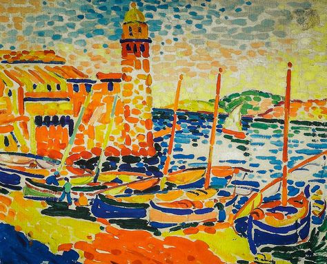 Andre Derain - Boats in Colioure, 1905 at Staatsgalerie - Stuttgart Germany | Flickr - Photo Sharing! Fauvist Art, Fauvism Art, Andre Derain, André Derain, Raoul Dufy, Stuttgart Germany, Soyut Sanat Tabloları, Expressionist Art, Fauvism