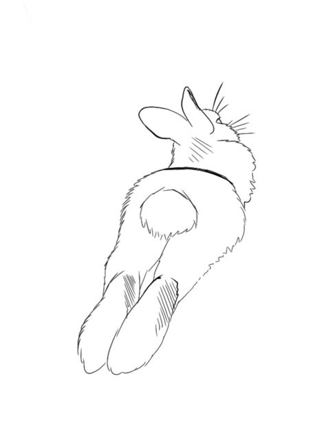 Inspo Tattoo, Bunny Tattoos, Rabbit Tattoos, Flash Sheet, Bunny Art, Angel Tattoo, Tattoo Outline, Outline Drawings, Chalk Art