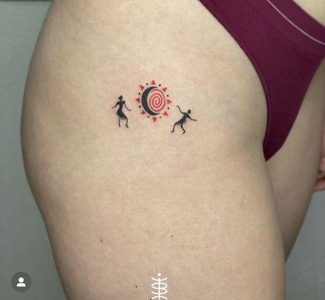 Africa Tattoos, Earthy Tattoos, Mayan Tattoos, Minimalist Tattoo Ideas, Hippie Tattoo, Funky Tattoos, Tattoo Signs, Scott Campbell, Stylist Tattoos