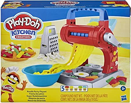 Noodle Party, Pasta Farfalle, Hasbro Play Doh, Play Doh Toys, Play Doh Fun, Play Doh Kitchen, Noodle Machine, Play Kitchen Accessories, Noodle Maker