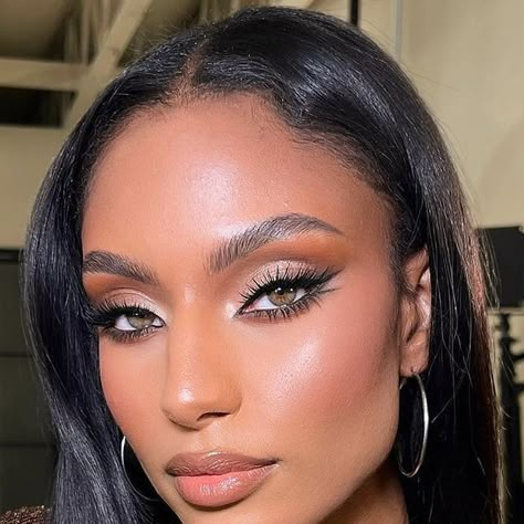 Sydney Harper Aesthetic, Sydney J Harper Makeup, Sydney Harper, Sydney J Harper, Client Makeup, Alabama Barker, Glam Wedding Makeup, Peach Makeup, Makeup For Black Skin