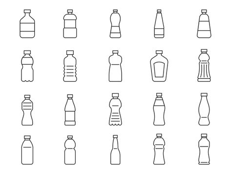 Water Bottle Tattoo, Bottle Doodle, Bottle Icon, Bottle Vector, Bottle Illustration, Bottle Logo, Water Icon, Bottle Drawing, Bottle Tattoo