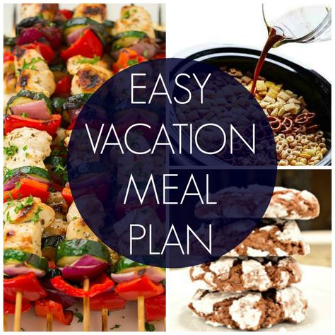 Beach Dinner Ideas, Vacation Meal Ideas, Family Vacation Meals, Easy Vacation Meals, Beach Vacation Meals, Plan Vacation, Vacation Meal Planning, Cottage Meals, Vacation Food