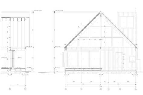 Gallery of A Gabled Roof in Kawagoe / Tailored design Lab - 20 Old Japanese House, Gable Roof Design, Gabled Roof, Timber Home, Houses In Japan, Roof Beam, Architecture Model Making, Gable Roof, Open Space Living