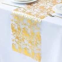 White And Gold Table Decor, Table Decorations For Party, Mesh Table Runner, Gold Table Decorations, Gold Table Runner, Elegant Table Decorations, Glitter Table, Gold Table Runners, Romantic Candle Light Dinner