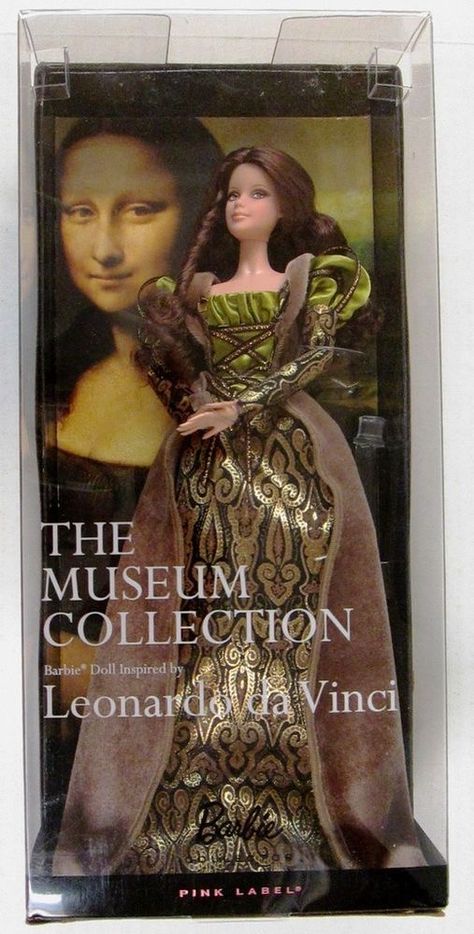 Leonardo Da Vinci Mona Lisa, Fantasy Dolls, Met Gala Dresses, Bad Barbie, Barbie Collector Dolls, Barbie Doll House, Victorian Dolls, Barbie I, Vintage Barbie Dolls