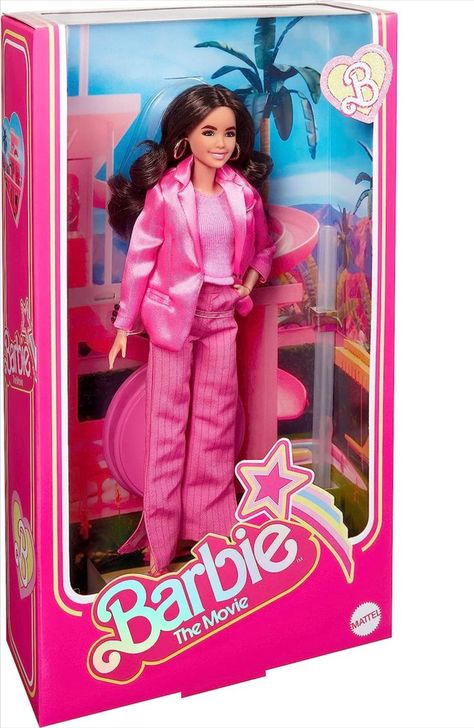 Pink Barbie Doll, Barbie The Movie, Stitch Toy, Tailored Suit, Barbie Doll House, Pink Barbie, Pink Power, Pink Collection, Golden Earrings