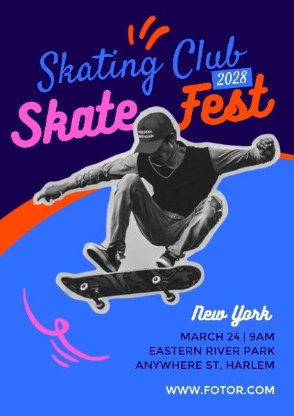 #Skate fest #poster #templates on Fotor design maker. Skater Graphic Design, Skate Graphic Design, Snowboarding Design, Skate Poster, Fest Poster, Yoga Graphic, Photoshop Inspiration, Sport Poster Design, Design Layouts