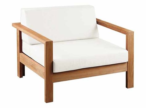 Linear - BarlowTyrie Teak Lounge Chair, Teak Frame, Large Sofa, Lounge Chair Outdoor, Furniture Covers, Sofas And Chairs, Outdoor Lounge, Seater Sofa, Outdoor Sofa