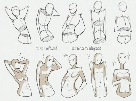 Instagram'da How To Draw Manga & Comics: “When drawing your character gesture is key to making your character fun and dynamic...here are some great reference poses to look from by…” Drawing Body Poses, Anatomy Tutorial, Anatomy Sketches, Different Poses, Drawing Faces, Body Reference Drawing, Anatomy Poses, 캐릭터 드로잉, Body Anatomy