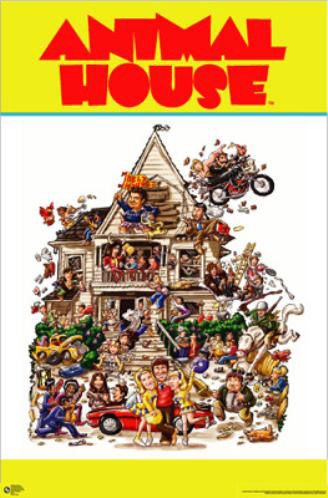 . House Movie Poster, Animal House Movie, 1970s Movie Posters, National Lampoon's Animal House, 1970s Movies, House Movie, House Poster, Poster Minimalist, Oldies But Goodies