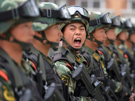 Chinese military official warns that war with US under Trump is becoming a 'practical reality' Military Move, South China Sea, South China, Facial Recognition, North Korean, Increase Productivity, Brain Waves, Ningbo, North Korea