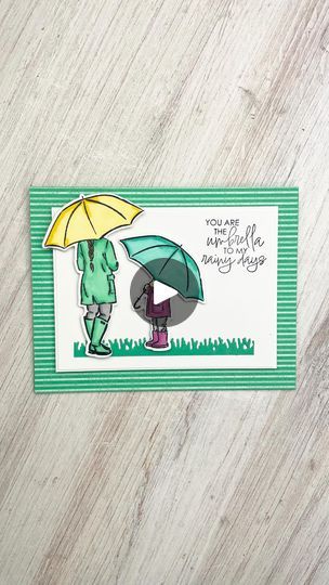 Umbrella Days Stampin Up Cards, Creative Mom, Thinking Of Someone, Under My Umbrella, Crafty Moms, A Hug, Cards For Friends, Creative Outlet, Try Something New