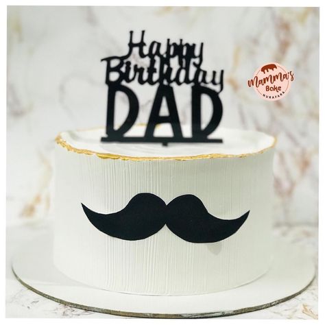 Birthday cake Happy Birthday Dad Cake, Birthday Cake For Father, Dad Birthday Cakes, Cake Bridal, 21st Birthday Cakes, Elegant Birthday Cakes, Birthday Cake Topper Printable, Happy Birthday Dad, Super Dad