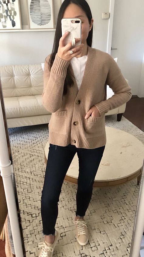 J.Crew Cropped cardigan sweater in supersoft yarn, size XXS regular Tan Cropped Cardigan Outfit, Khaki Cardigan Outfit, Camel Cardigan Outfit, Cardigan Work Outfit, Beige Cardigan Outfit, Cropped Cardigan Outfit, Oversized Cardigan Outfit, Sweater Cardigan Outfit, Khaki Cardigan