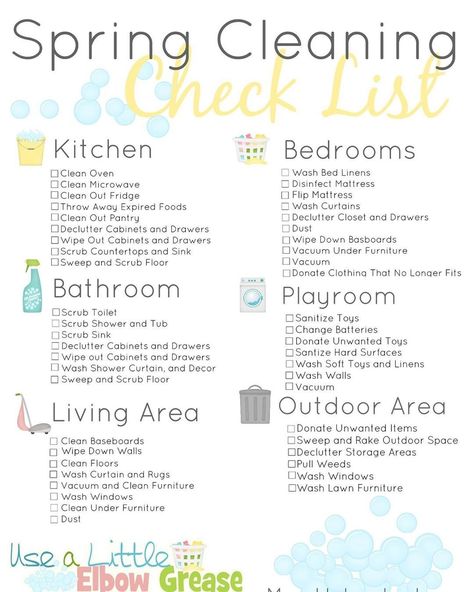 Clean Checklist, Bleach Spray, Spring Cleaning Checklist Printable, Spring Cleaning List, Cleaning Checklists, Cleaning Checklist Printable, Deep Cleaning Checklist, Cleaning Printable, Freshen Up Your Home