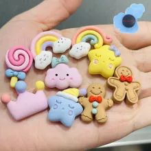 1pcs Cookies icon Shoe Buckle Garden flip flop Shoes Charms Accessories PVC Shoe Decoration for Wristbands Croc jibz Kids Gifts|Shoe Decorations| - AliExpress Clay Homemade, Gingerbread Man Decorations, Rainbow Lollipops, Shoes Charms, Shoe Decorations, Shoe Buckle, Clay Doll, Shoe Decoration, Rainbow Shoes