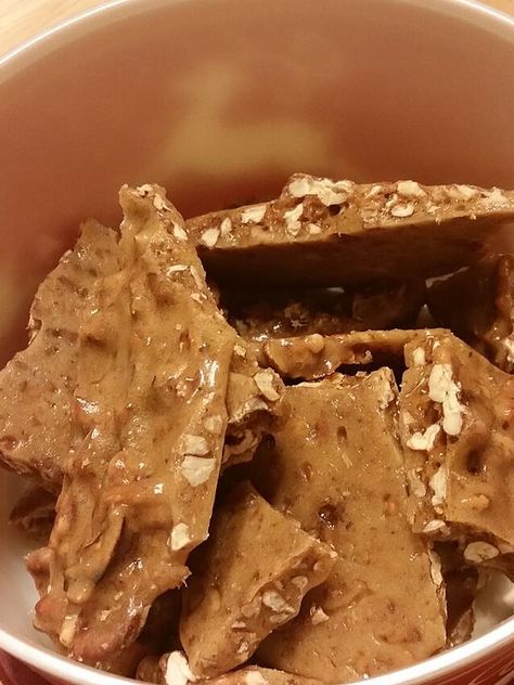 Microwave Pecan Brittle Recipe | Allrecipes Pecan Brittle Recipe Microwave, Microwave Pecan Brittle, Microwave Brittle Recipe, Pecan Brittle Recipe Easy, Pecan Brittle Recipe, Microwave Candy, Pecan Candy, Pecan Brittle, Microwave Peanut Brittle