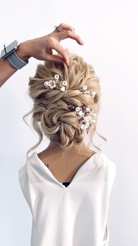 How to turn a half up faux braid into an updo | Wedding hair down, Bride hairstyles, Hair styles Faux Braid, Wedding Hair Up, Trendy Wedding Hairstyles, Wedding Hair Inspiration, Low Bun, Wedding Hair Down, Hairdo For Long Hair, Wedding Hairstyles For Long Hair, Bridal Hair And Makeup