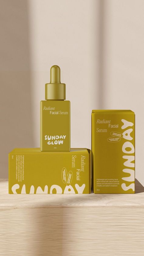 Sunday Glow Brand & Skincare Packaging Design | Essnce Haus Skincare Routine And Products, Skincare Packaging Design, Building Modern, Glow Skincare, Skincare Logo, Skin Care Business, Skincare Branding, Modern Packaging, Cosmetic Packaging Design