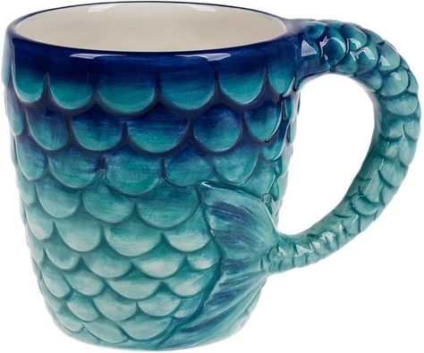 Mermaid Tail Mug too cute #affiliate #mermaid #mugs #coffee #tea #homedecor #home #kitchen #mug #mermaidmug #cup #beachdecor Mermaid Coffee Mug, Mermaid Mug Ceramics, Mermaid Ceramics, Mermaid Mug, Mermaid Stuff, Mermaid Mugs, Mermaids And Mermen, Mermaid Life, Cool Mugs