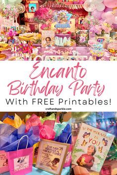 Mirabel Birthday Party Ideas, Encanto Theme Party Ideas, Encanto Party Bags, Encanto Theme Party Decorations, Mirabel Party Ideas, Encanto Bday Party, Free Encanto Party Printables, Encanto Party Favor Ideas, Encanto Printables Free