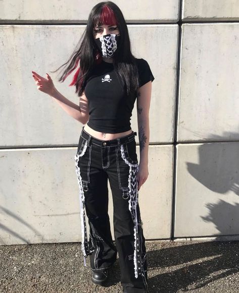 Goth Fits, Weird Style, Tripp Pants, Red And Black Outfits, Concert Fits, Tripp Nyc, Pants Outfit, Alternative Fashion, Fitness Inspo