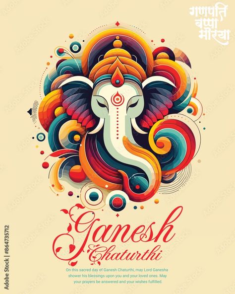 Happy Ganesh Chaturthi Indian God Festival Celebration Social Media Post Banner Template, Ganpati Bappa Moriya, Ganapati, Gajanan, Ganesha Stock Vector | Adobe Stock Ganesh Chaturthi Post, Ganesha Festival, Ganapati Bappa, Indian God, Happy Ganesh, Happy Ganesh Chaturthi, Festival Celebration, Ganpati Bappa, Ganesh Chaturthi