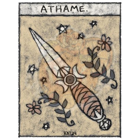 Digital art channels the power of the athame, a tarot-inspired symbol of focus and magic. Blade poised, embodying intention and spiritual connection. a powerful magical too, print available on my society6 page check out my bio. #artist #witchart #witch #witchartist #athame W.i.t.c.h Art, Protection Symbols, Spiritual Connection, Witch, Digital Art, Instagram, Art