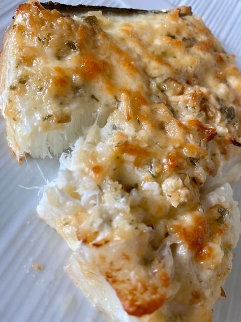 Pecan Crusted Halibut Recipes, Low Carb Halibut Recipes, Parmesan Crusted Cod Baked, Crusted Halibut Recipes, Parmesan Crusted Halibut Recipe, Stuffed Halibut, Parmesan Halibut, Baked Halibut Recipes, Heavenly Halibut